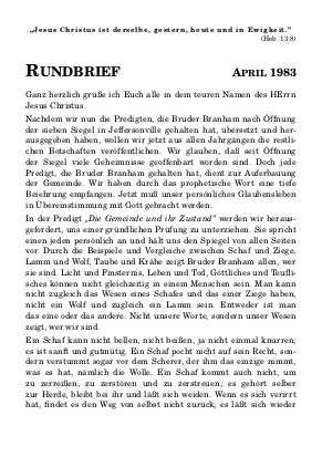 Rundbrief April 1983